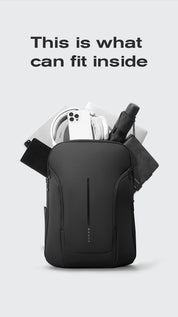 BANGE Stilvoller wasserdichter Urban Commuter Laptop-Rucksack USB-Anschluss & 15,6-Zoll-Laptop 7