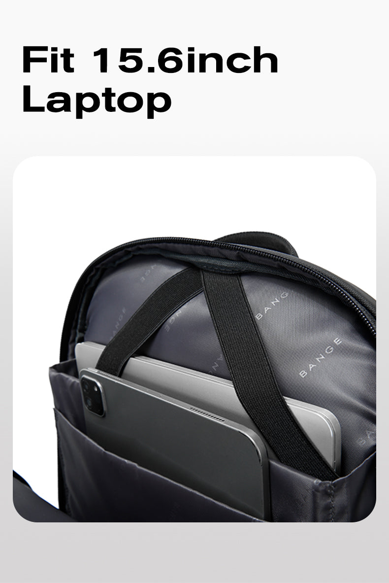 BANGE Urban Stylish Laptop-Rucksack 15,6 Zoll für Business und tägliches Pendeln 7