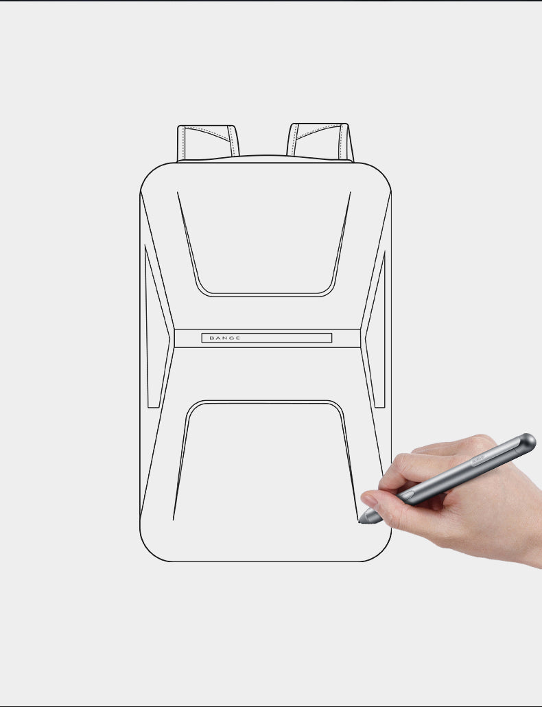 BANGE Wasserdichter Hartschalen-Rucksack mit TSA-Schloss für Business und Pendler 3