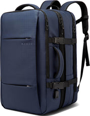 BANGE Weekender-Handgepäck-Rucksack, 45 l erweiterbarer Reiserucksack für Flugzeuge, umwandelbarer Rucksack-Aktenkoffer für unterwegs, wasserabweisender 17,3-Zoll-Laptop-Rucksack für Männer und Frauen … 6