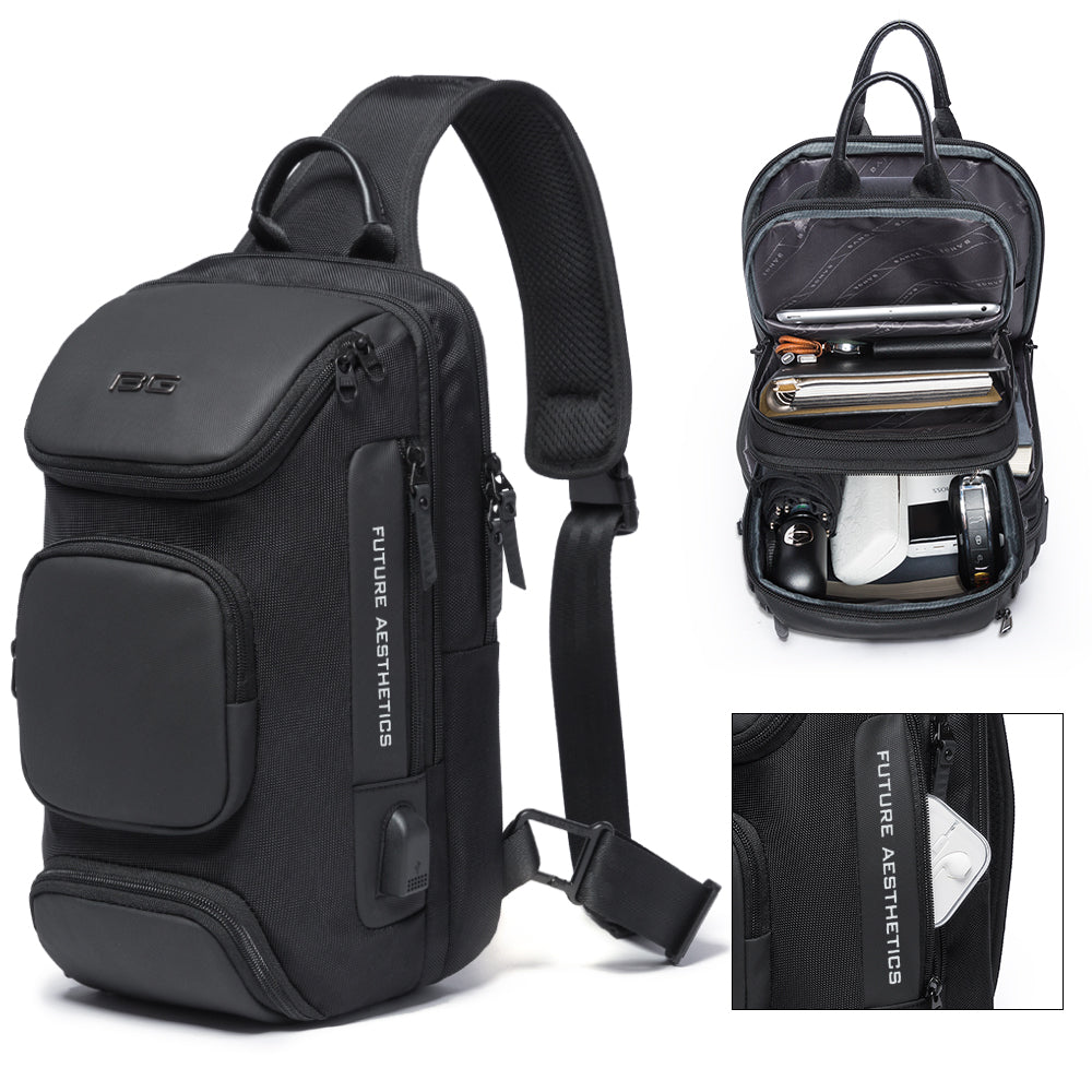 Bange Fashion Anti-Diebstahl-Sling-Rucksack für Männer oder Frauen 4