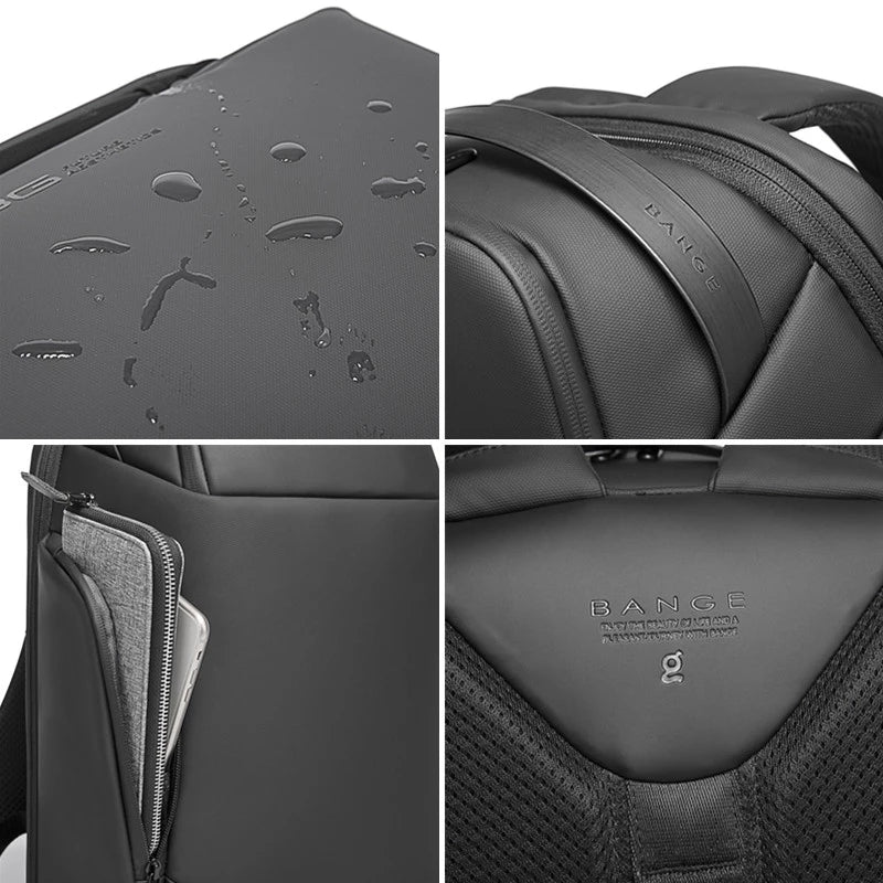 Bange Neu eingetroffen passend für 15,6 Zoll Laptop-Rucksack Wasserdichter Business-Rucksack 4