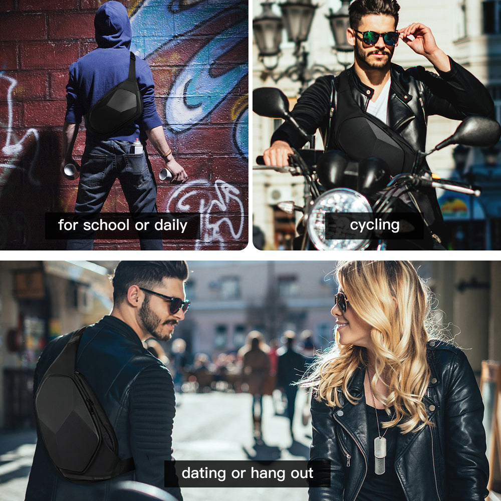 Bange Neue Sling Bag, wasserdichte Reise-Crossbody für Herren 6