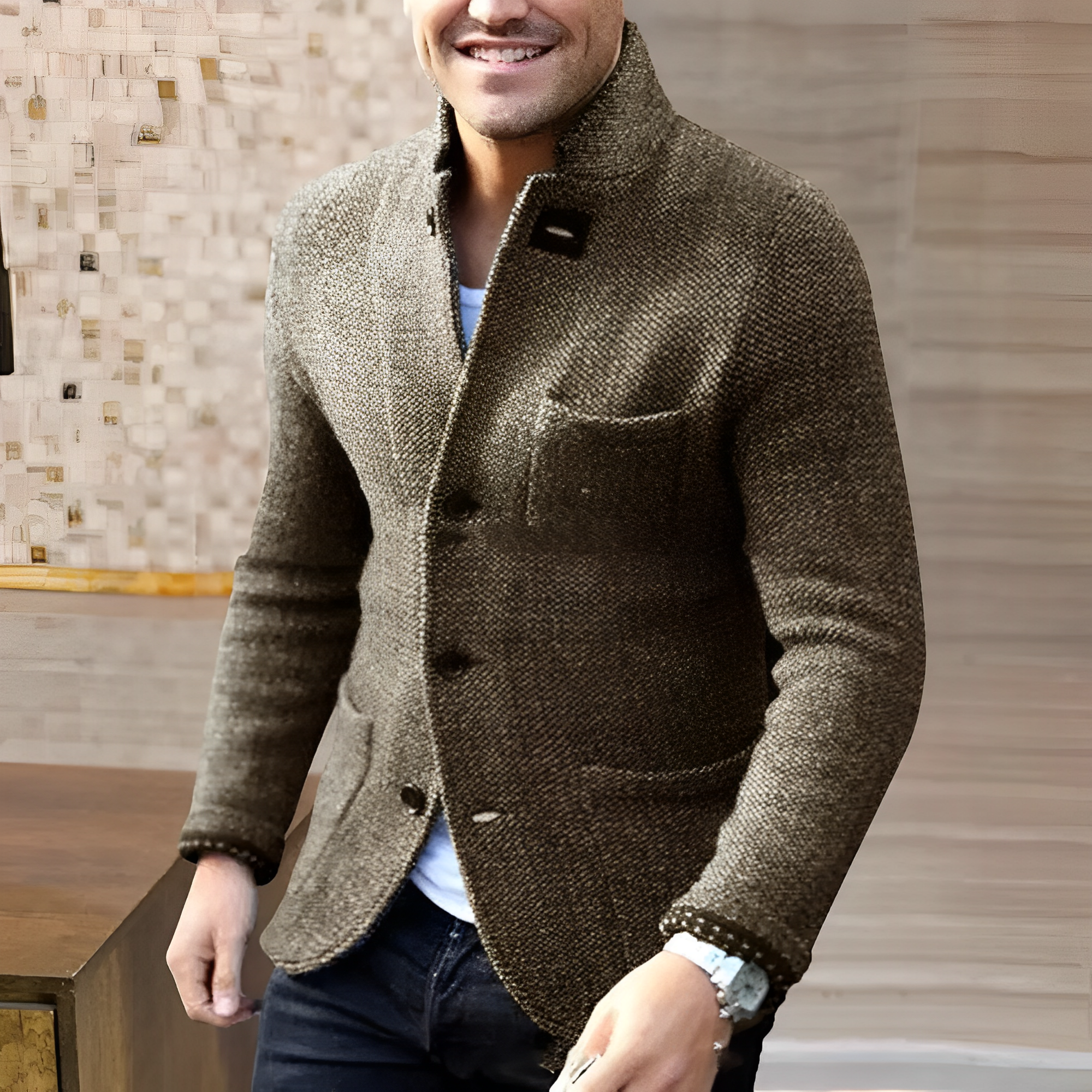 Elias | Stilvolle Herrenmantel im Vintage-Look