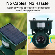 Bewegungssensor Vogel Abschreckung für Krähen: idealer Taube Repeller mit Schallmehrer 6