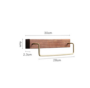  Handtuchregal Holz - umweltfreundliches Design, einfache Installation-1