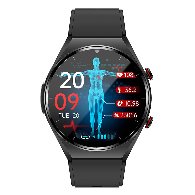 Blutzucker mit einem Klick | Blutzucker-Blutdruck-EKG | EKG HRV-Herzfrequenzmonitor Gesundheits-Smartwatch 1
