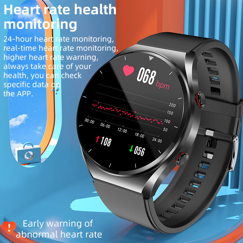 Blutzucker mit einem Klick | Blutzucker-Blutdruck-EKG | EKG HRV-Herzfrequenzmonitor Gesundheits-Smartwatch 6