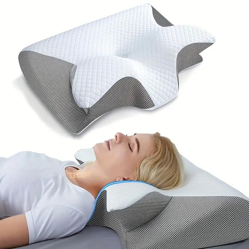 Butterfly Memory Foam Nackenkissen mit Armlehnen für Seiten- und Rückenschläfer 6