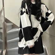 Aria | Modischer Fransen-Strickpullover für Damen