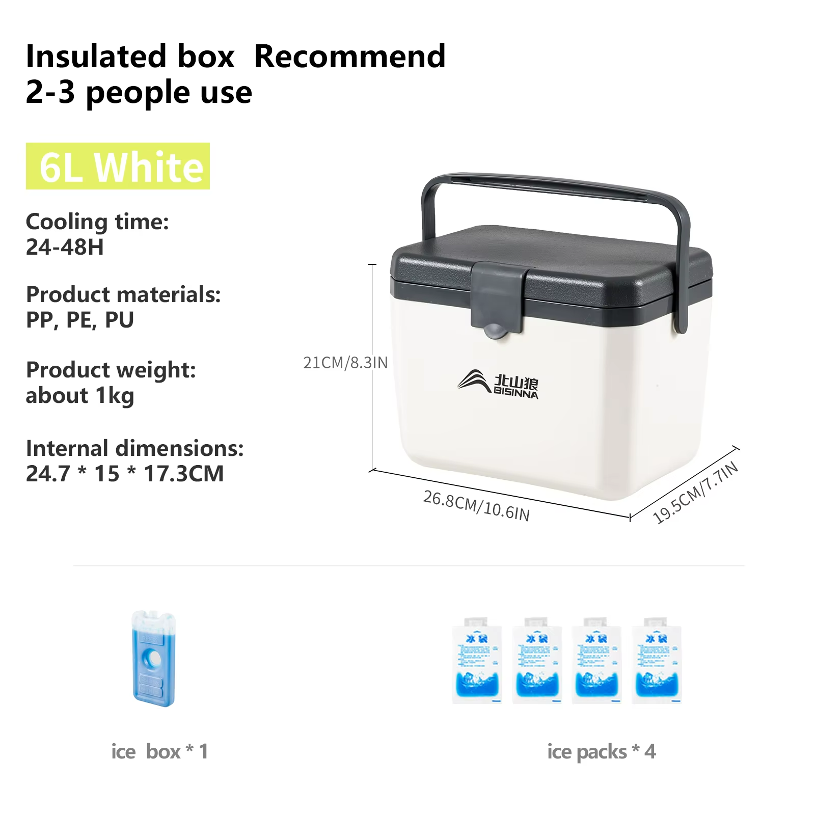 Camping Ice Box große Kapazität Tragbare Kühlerbox 0