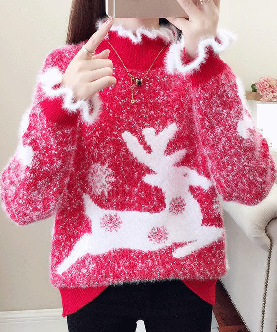Casual-Red-Ruffled-Print-Thick-Mink-Hair-Knitted-Sweaters-Fall1.jpg