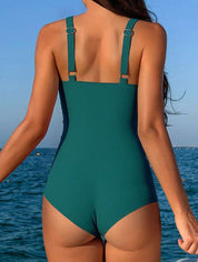 Cross Front Mesh Badeanzug für die Sommereleganz 4