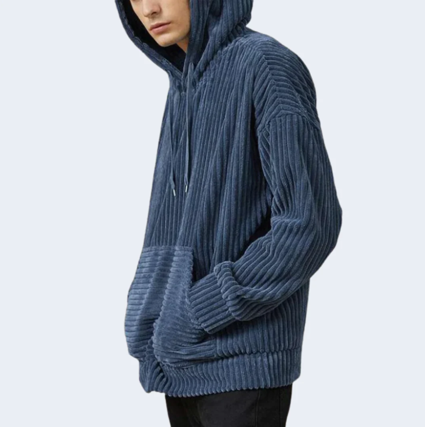 LUCKY | Kord Pullover mit Kapuze