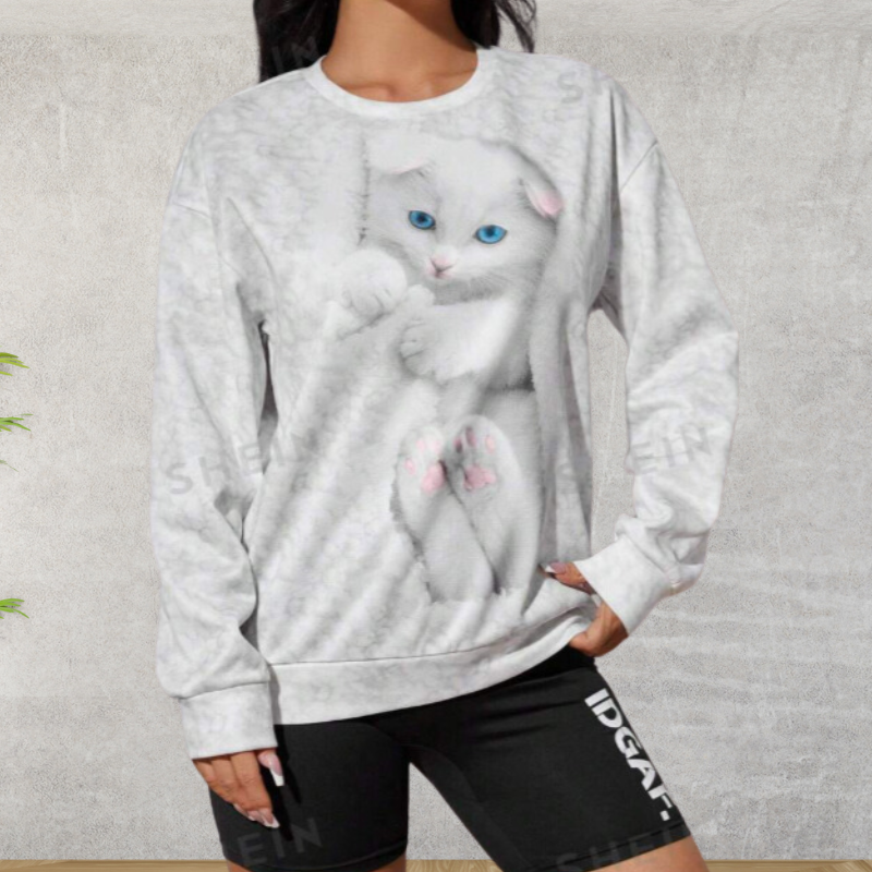 Marian | Modischer Pullover mit Tiermuster