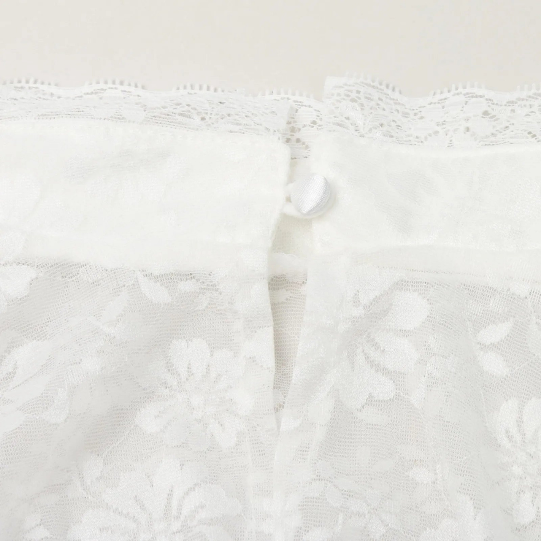 Damen Hochgeschlossene Weiß Oktoberfest Dirndl Bluse 1