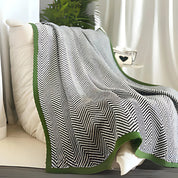 Damen Kuscheldecke Geometrisch Warm Acryl für Zuhause und Reisen 8