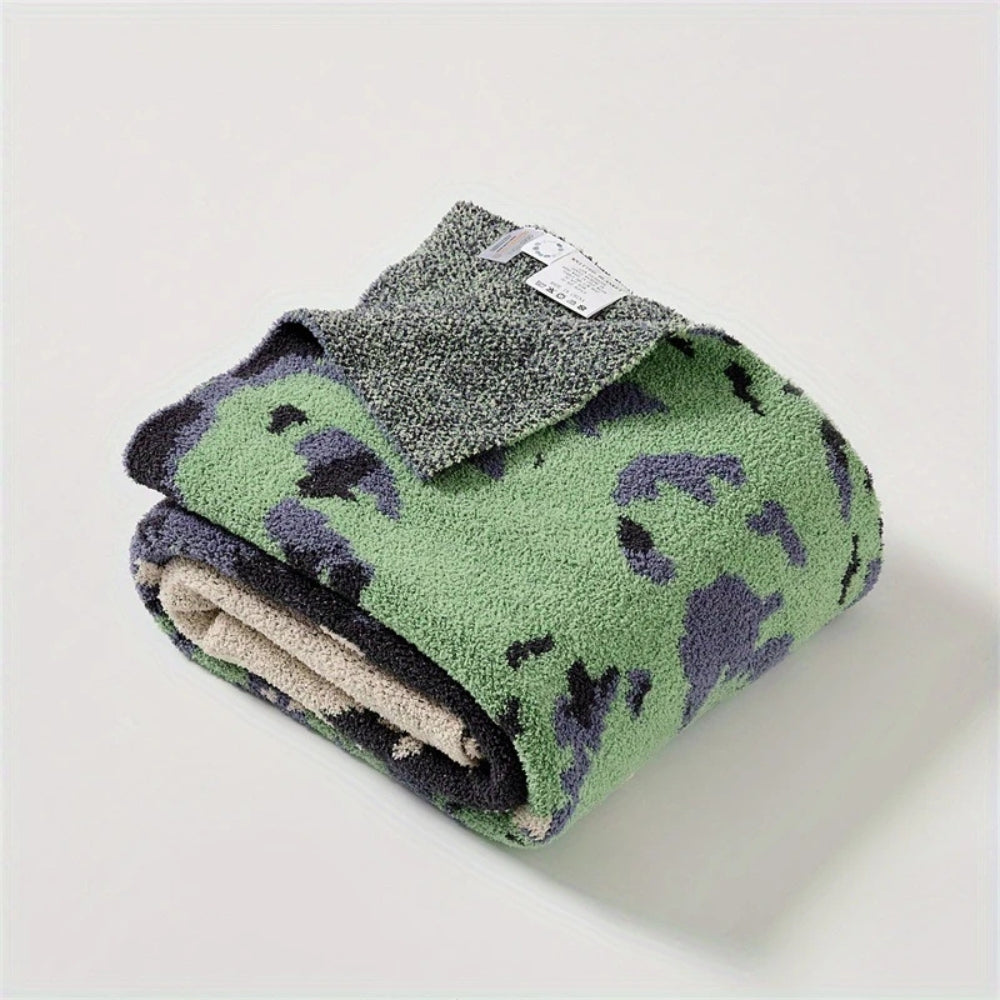 Damen Kuscheldecke Weich Mikrofaser Naturinspirierte Muster 3