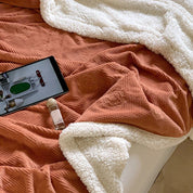 Damen Sherpa Decke mit Floralprägung für ultimativen Komfort 2