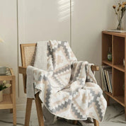 Decke für Zuhause aus hochwertigem Mikrofaser mit Jacquard-Strickmuster 1