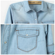 SAPPHIRE | Lässiges Denim-Cropped-Top