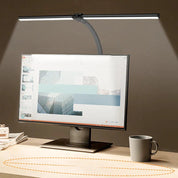 Desklight - Moderne LED -Schreibtischlampe mit zwei Kopf, stilvolle Bürobeleuchtung 1