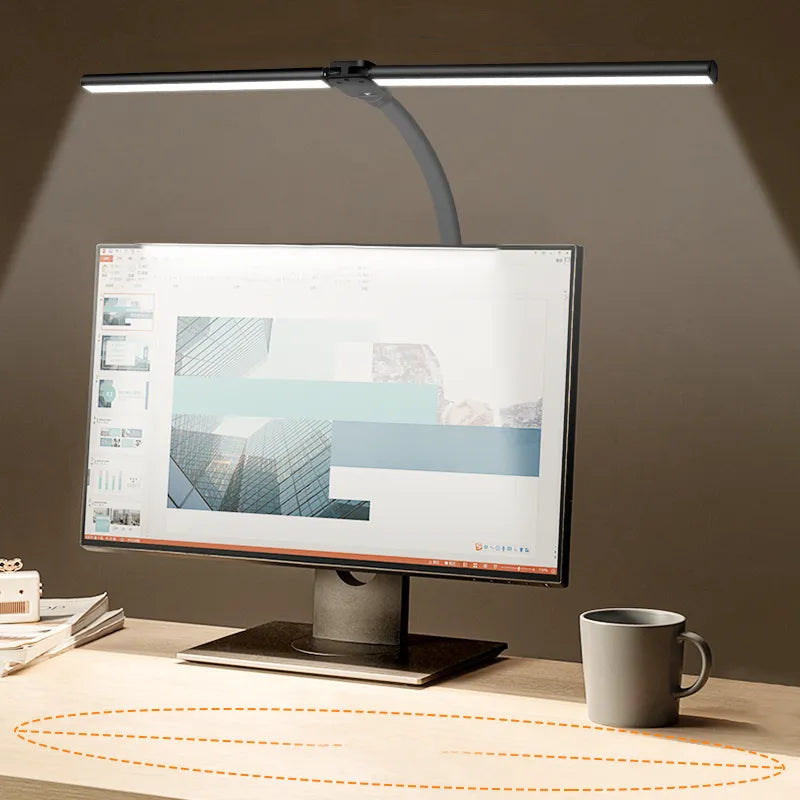 Desklight - Moderne LED -Schreibtischlampe mit zwei Kopf, stilvolle Bürobeleuchtung 1