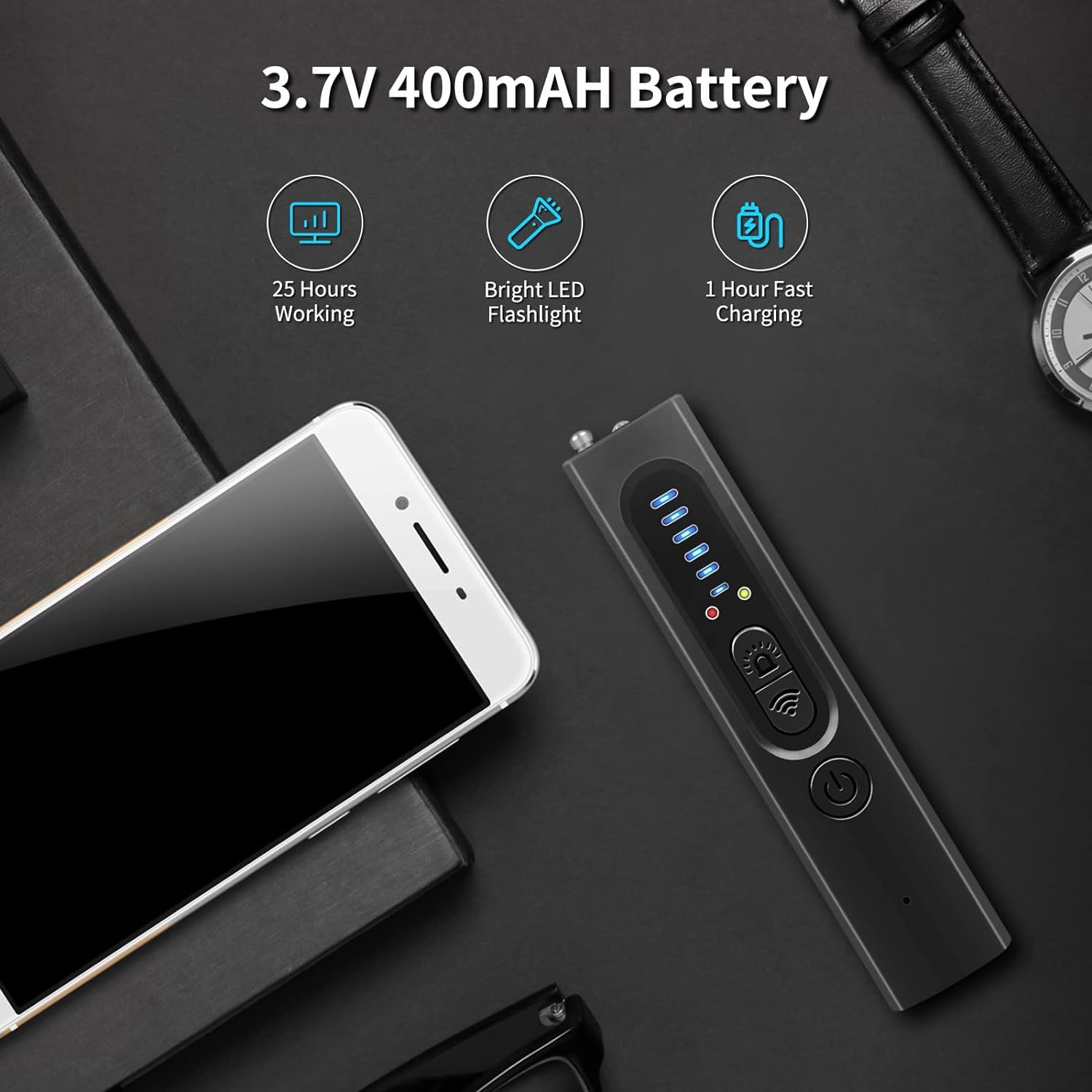 Detektor für versteckte Kameras (Militärqualität, mit integrierter HF- und GPS-Tracking-Erkennung) 6