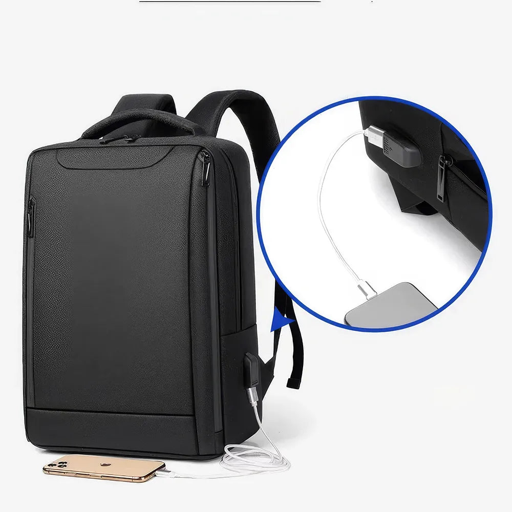 Diebstahlsicherer, wasserdichter Laptop-Rucksack mit USB-Ladefunktion 7