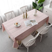 Elegante Tischdecke aus Baumwollleinen 3