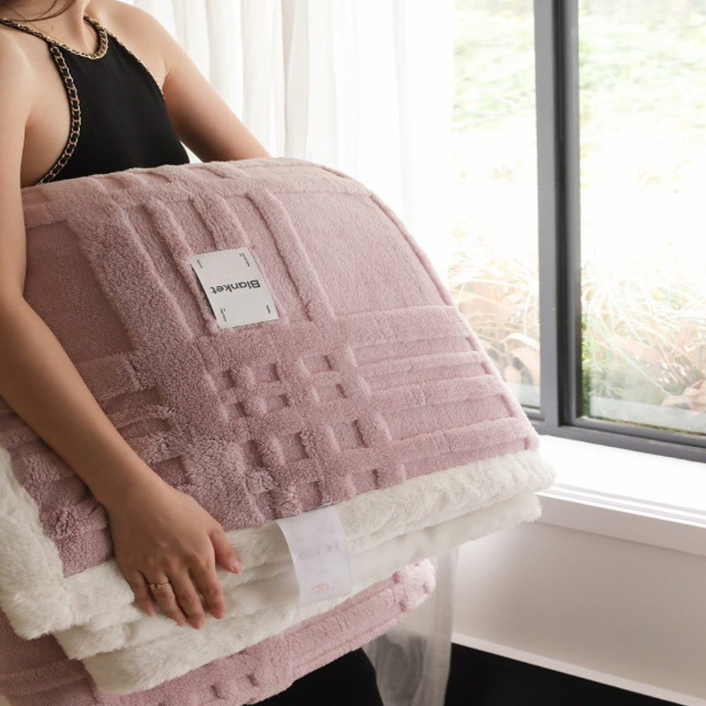 Elegante Winterdecke für Erwachsene aus weichem Mikrofaser-Material 4
