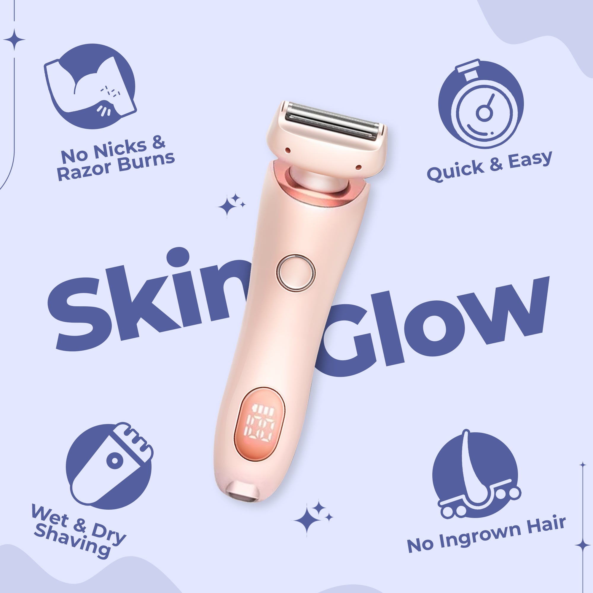 Elektrischer tragbarer Rasierer – Perfekt für die Nass- und Trockenrasur 7