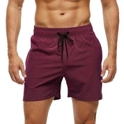  Gelegenheitsshorts von Männern - elastische Taille - Leichter atmungsaktiver Stoff - entspannte Passform-2