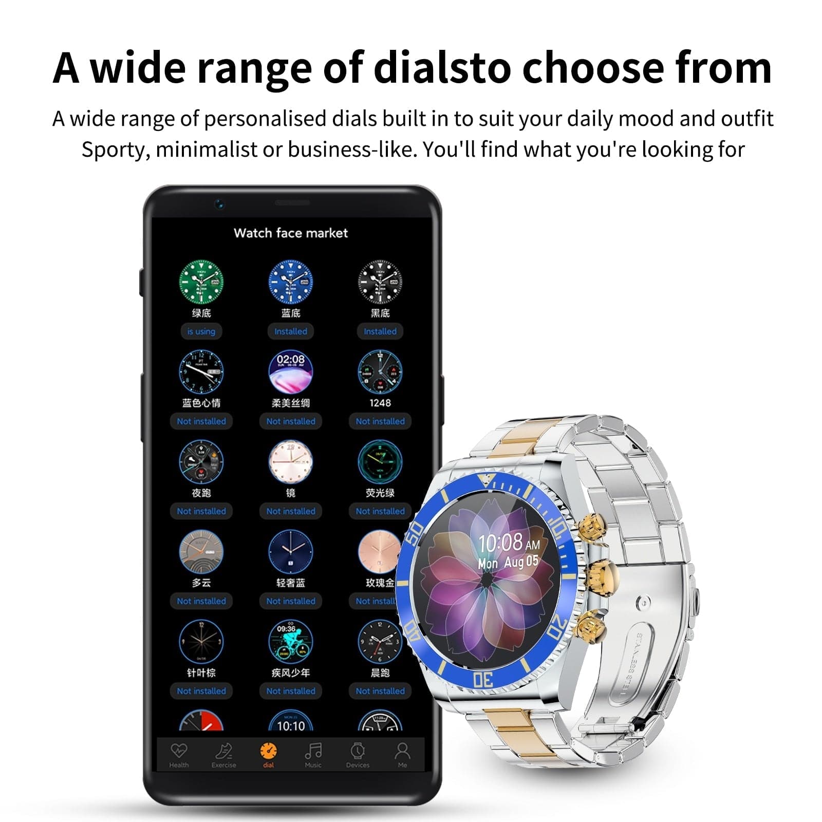 Focalex Multifunktional Bluetooth Smartwatch 5