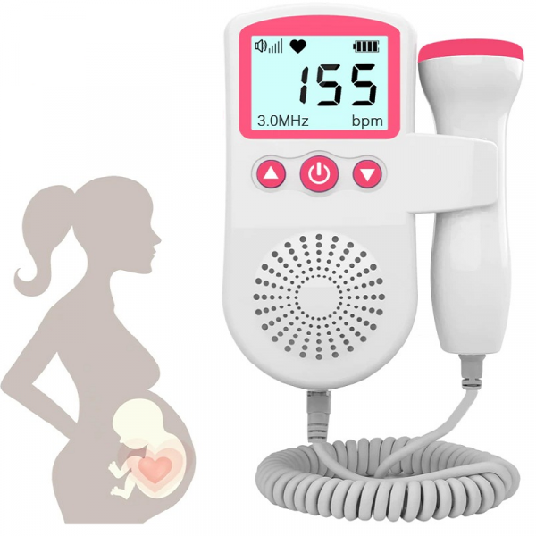 Fötal Doppler Herzfrequenzmonitor Zuhause Schwangerschaft Baby Fetaler Herzfrequenz -Schalldetektor 0