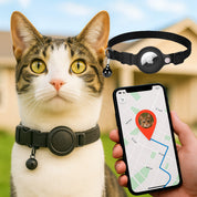 GPS-Tracker-Halsband für Katzen | Schnellverschluss, reflektierendes Design und langlebig für sichere Outdoor-Abenteuer 0