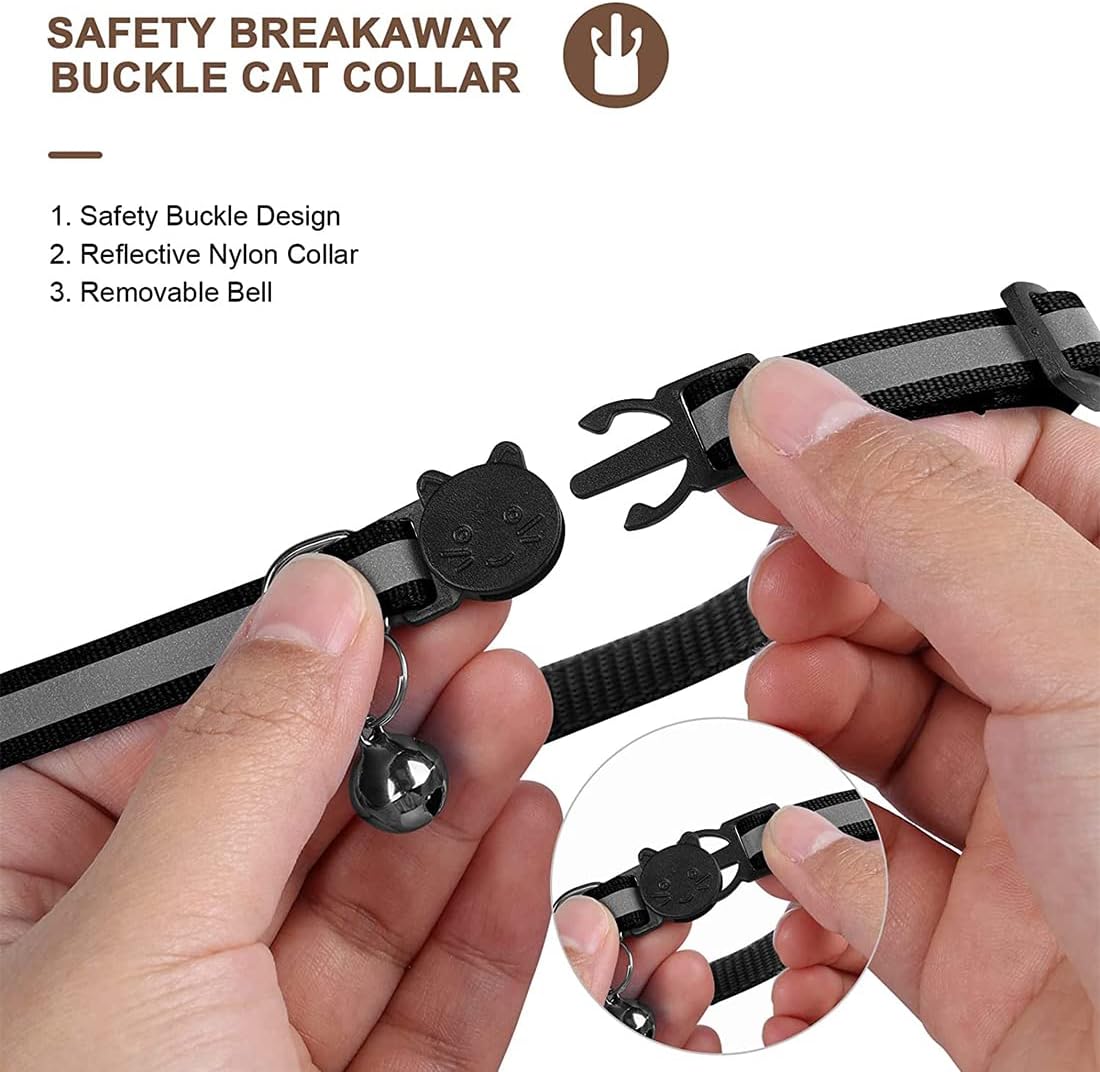 GPS-Tracker-Halsband für Katzen | Schnellverschluss, reflektierendes Design und langlebig für sichere Outdoor-Abenteuer 6