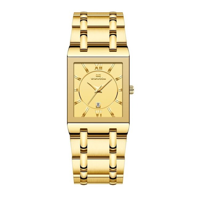 Gold Square Uhr 9
