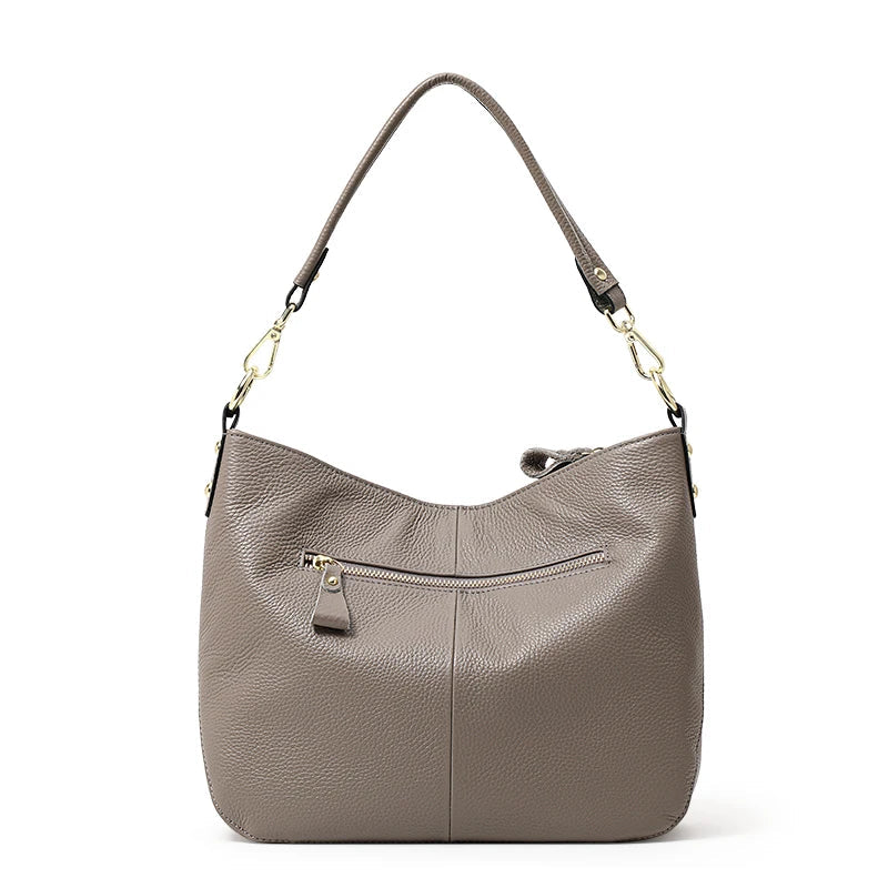 Große Leder-Tragetasche – Schultertasche aus weichem Rindsleder 5