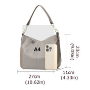 Große Leder-Tragetasche – Schultertasche aus weichem Rindsleder 8