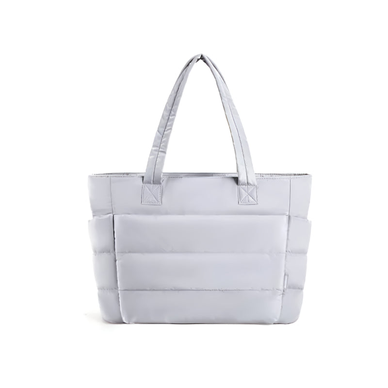 Große quadratische gesteppte Tragetasche 0