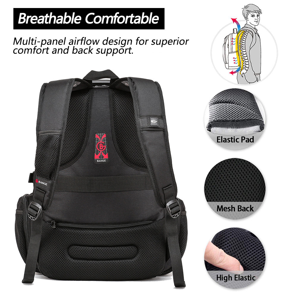 Großer Laptop-Freizeitrucksack 17 Zoll Robuster XL-Hochleistungsreiserucksack 3