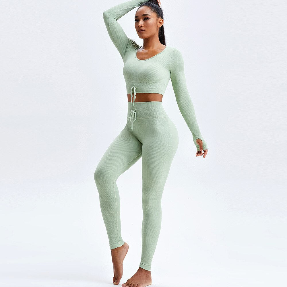 RIKKY | Ribbed Fitness Set