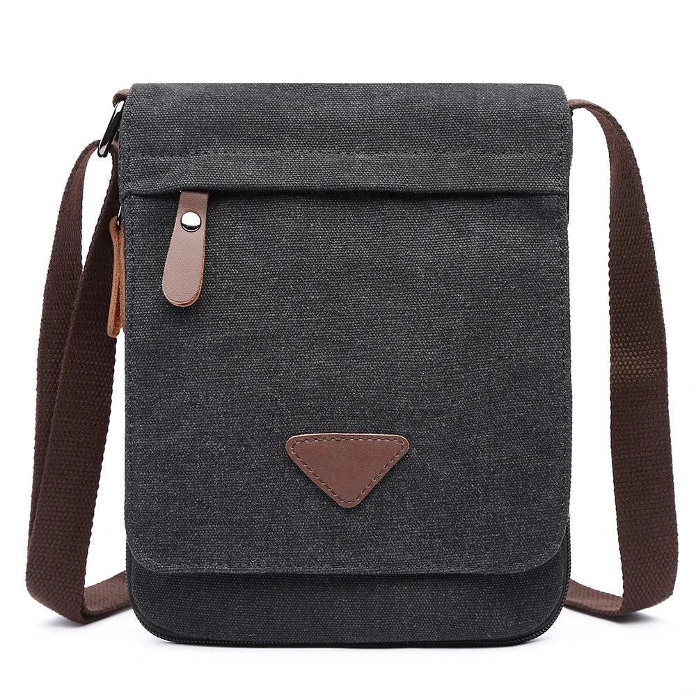 Joris | Retro Canvas Kleine Messenger Schultertasche