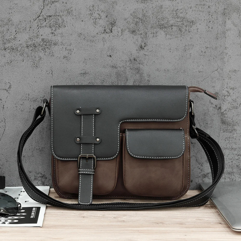 Lucas | Luxe PU Leder Crossbody Umhängetasche