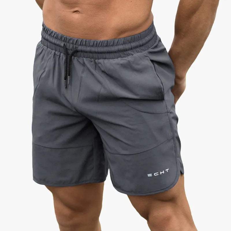  Männer -sportliche Shorts - atmungsaktive leichte Stoff - elastischer Bund mit Kordelkordel - Mitte der Obersten Länge-3