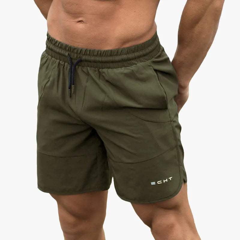  Männer -sportliche Shorts - atmungsaktive leichte Stoff - elastischer Bund mit Kordelkordel - Mitte der Obersten Länge-4