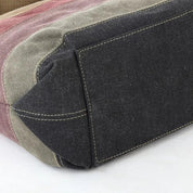 Finn | Canvas Streifen Crossbody Messenger Handtasche