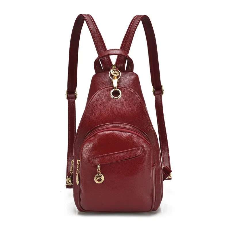 Nina | Damen Wasserfeste PU Leder Crossbody Sling Tasche Rucksack