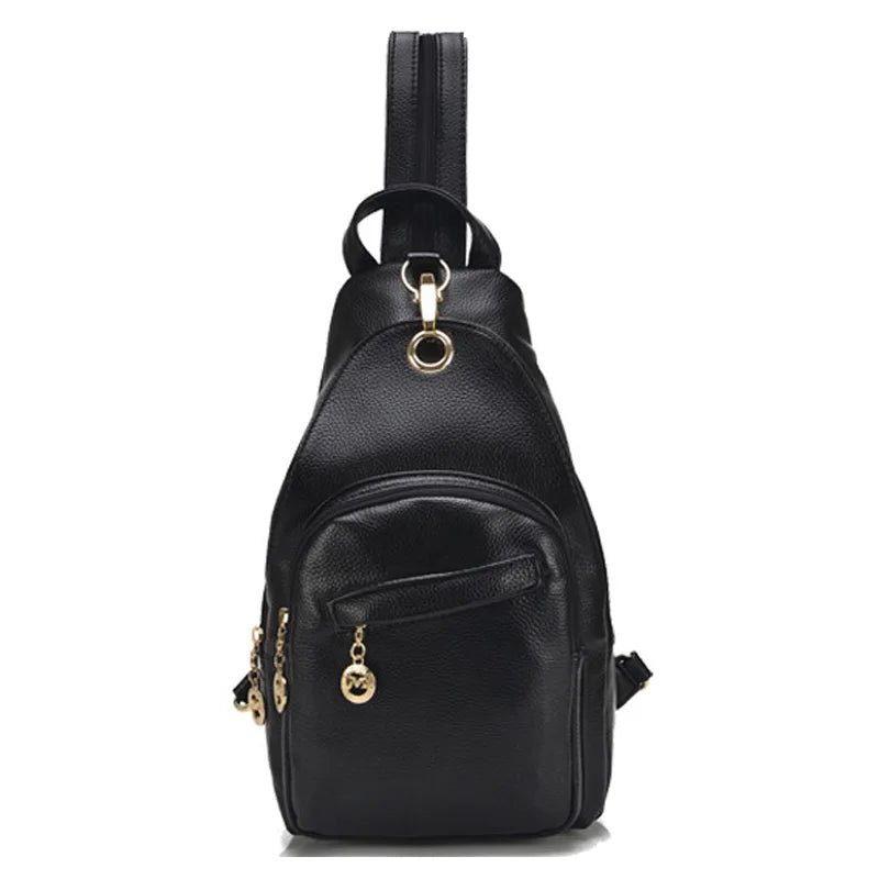 Nina | Damen Wasserfeste PU Leder Crossbody Sling Tasche Rucksack